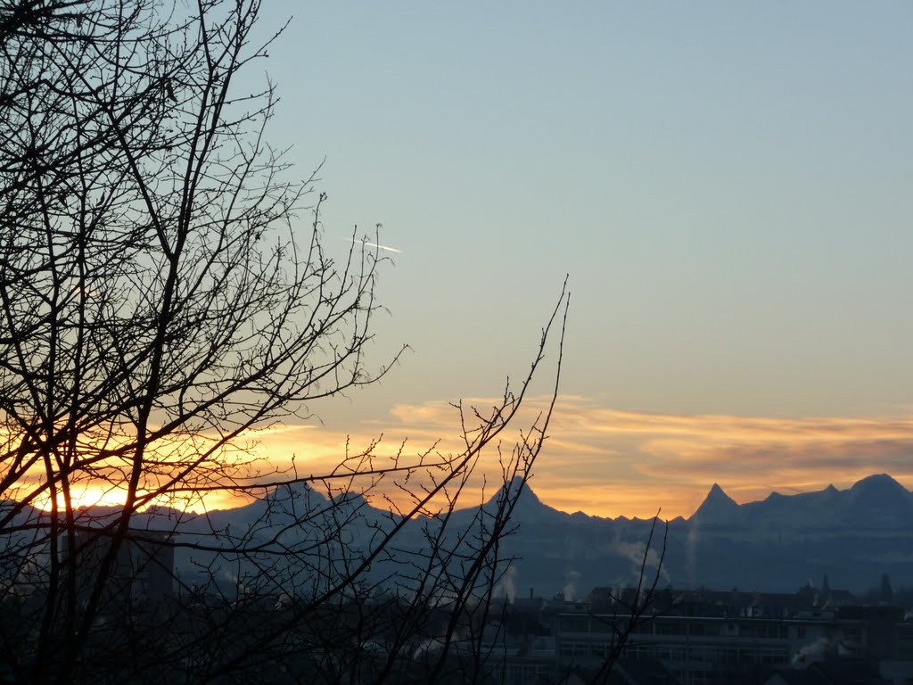 Bern and the Alps (Winter) by Grecmaster