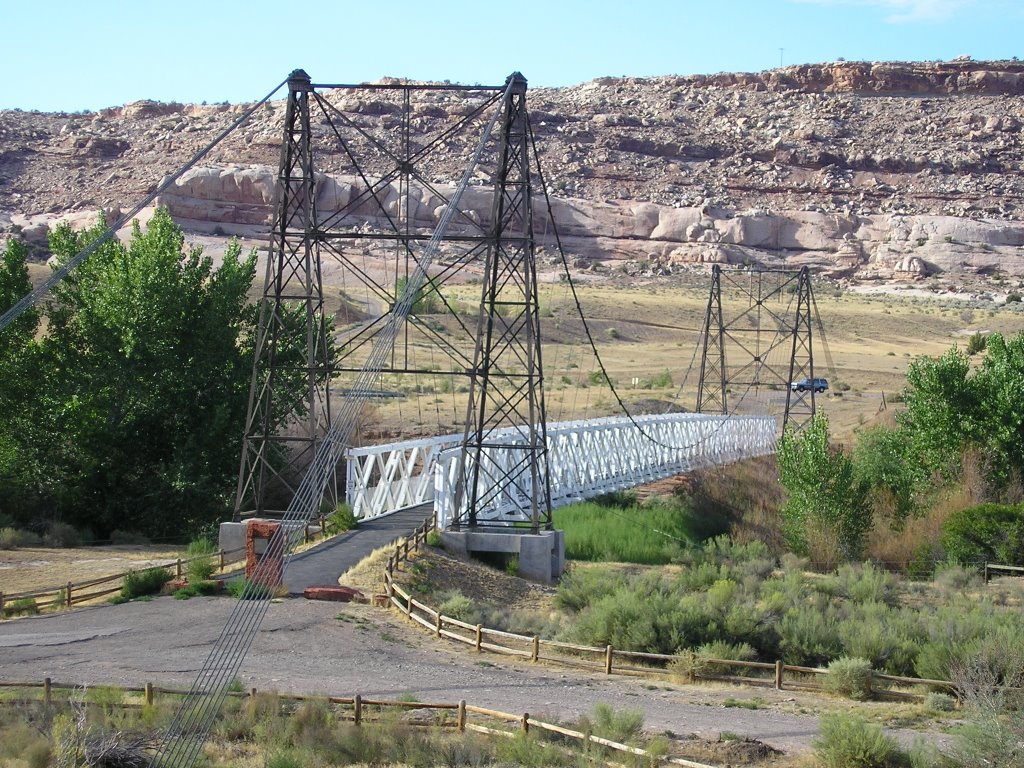 Hwy 128 001 - Dewey Bridge ( 8 months before being destroyed by fire) by user75