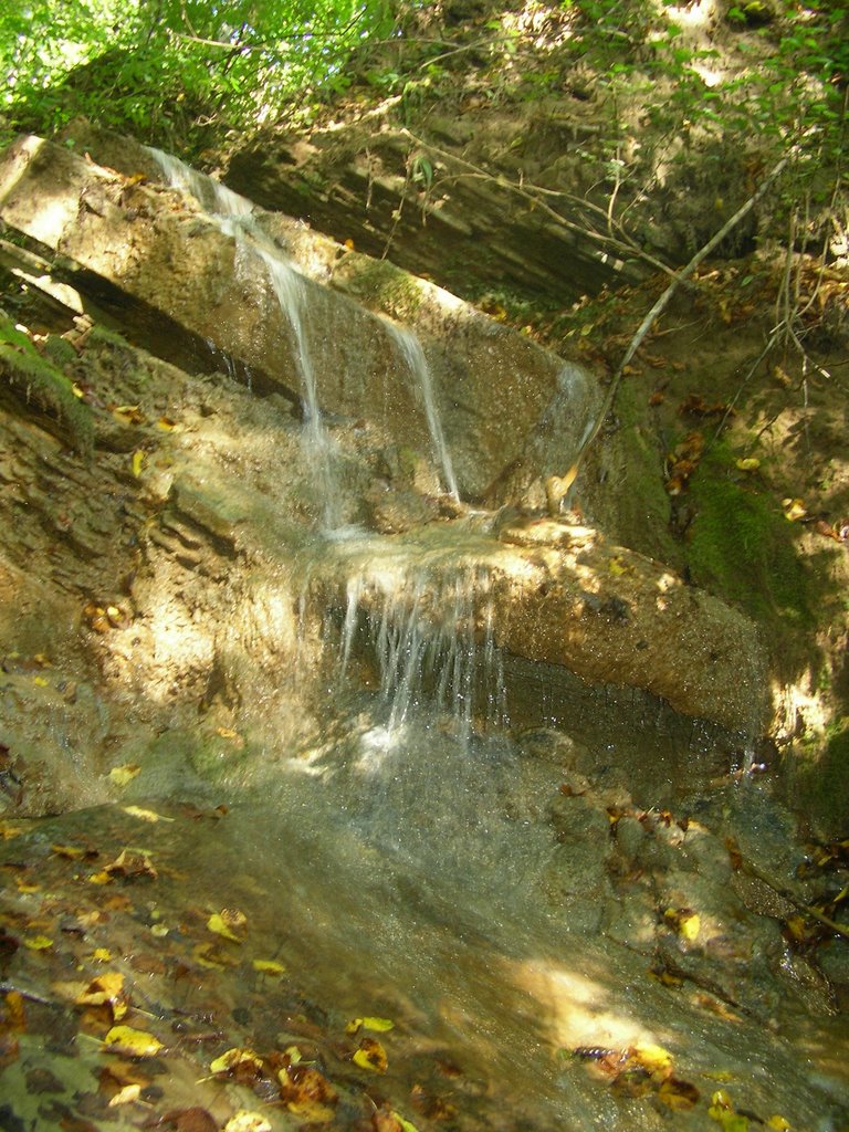 Near waterfall by Konstantin Seryshev