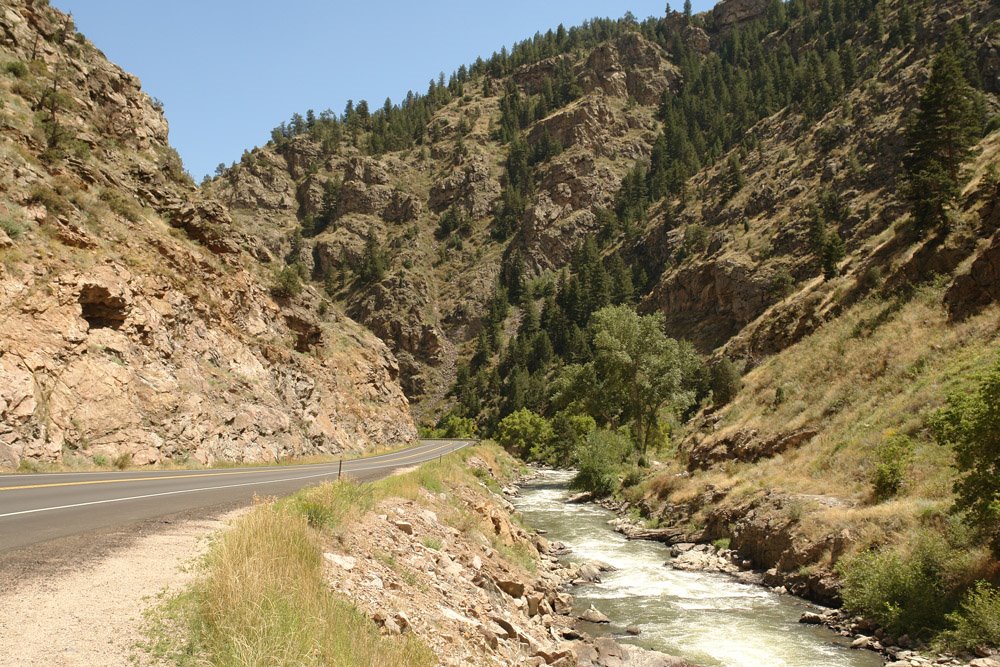 Highway 6 along Clear Creek by swiss-guy