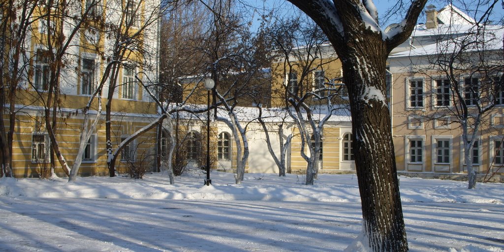 Уголок сада бывшей духовной семинарии. In the garden of the former theological seminary by Евгений Борисович Че…