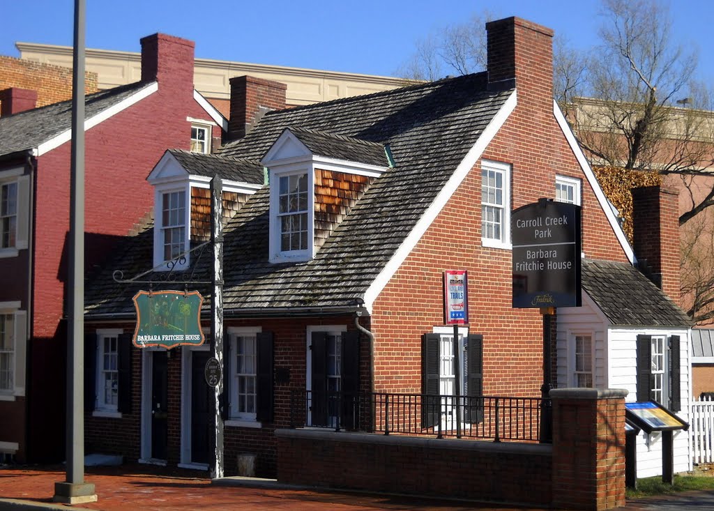 Barbara Fritchie House, Historic National Road, 154 West Patrick Street, Frederick, MD by Road Runner