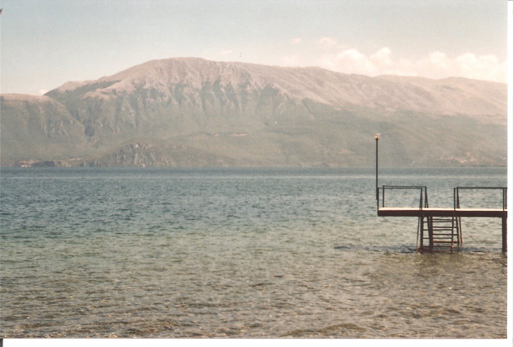 Lake Ohrid, in Albania side overlooking by durangga