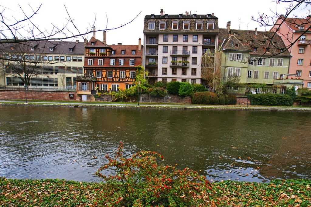 Strasbourg view across the Ill by andreisss