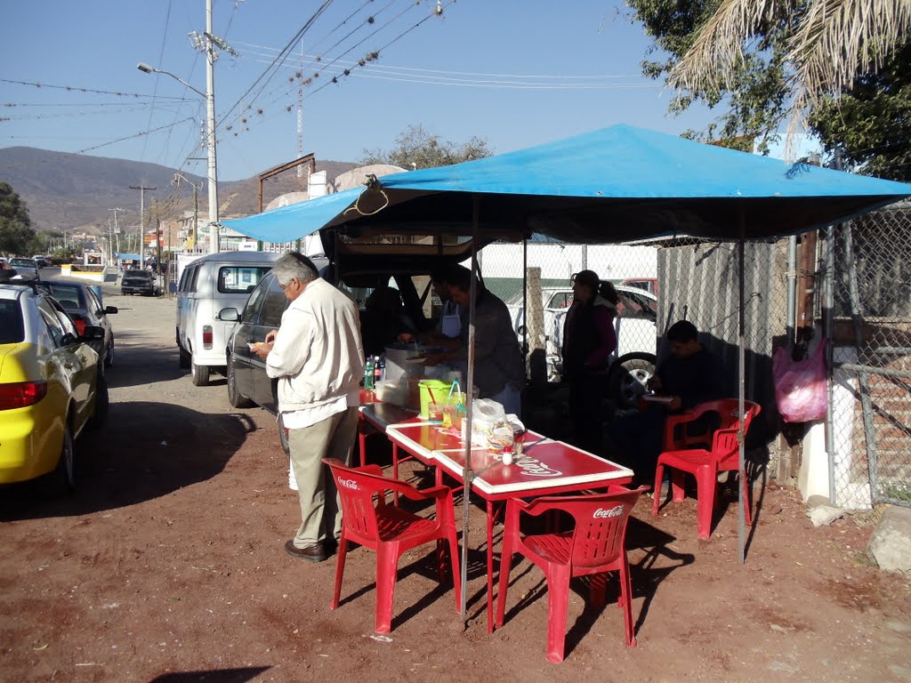 Jocotepec, Lake Chapala, Jalisco, Mx., awesome Carlos, stopping for a bite to eat by Peter H Orlick