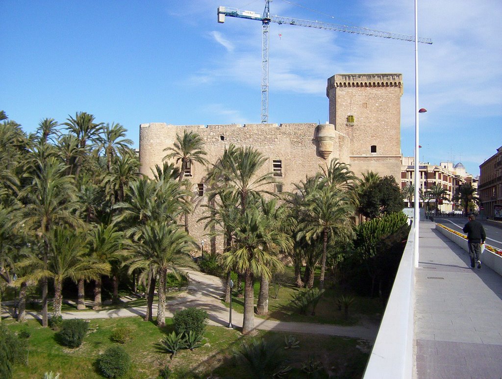 Palacio de Altamira y Palmeral de Elche desde el Puente de Altamira by alexelche