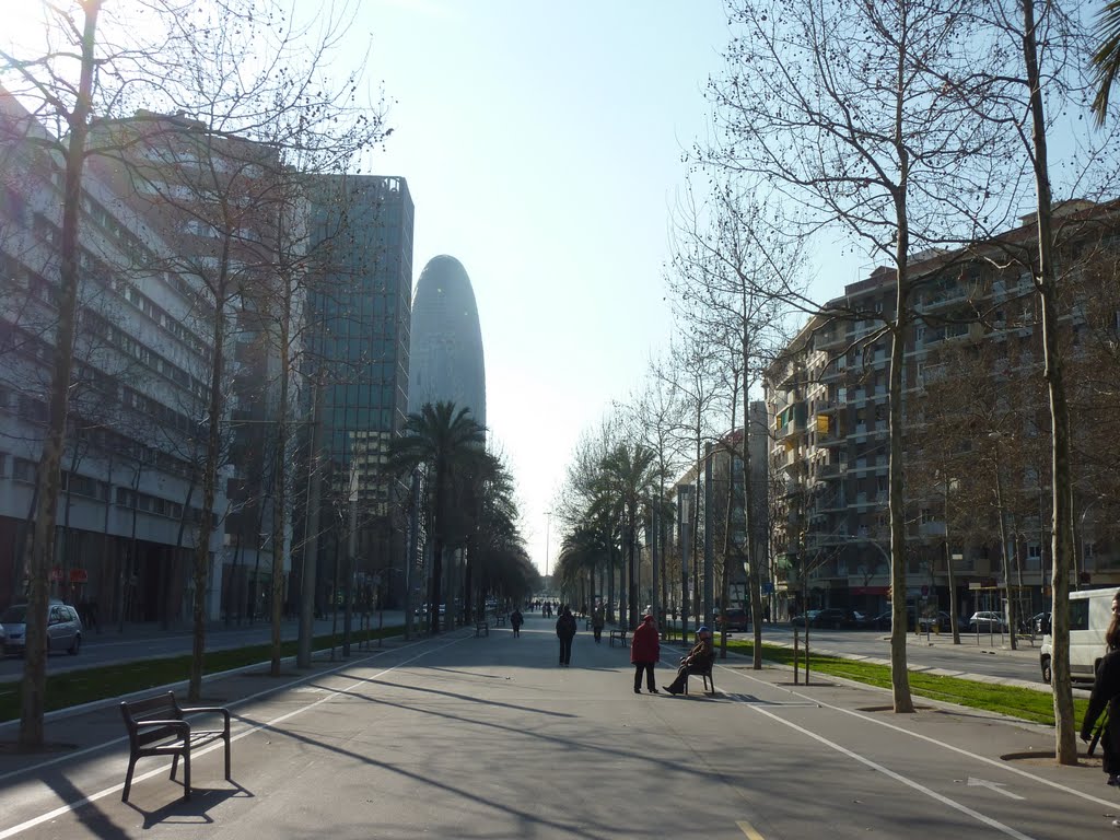 Diagonal con Torre Agbar by Panzerknacker