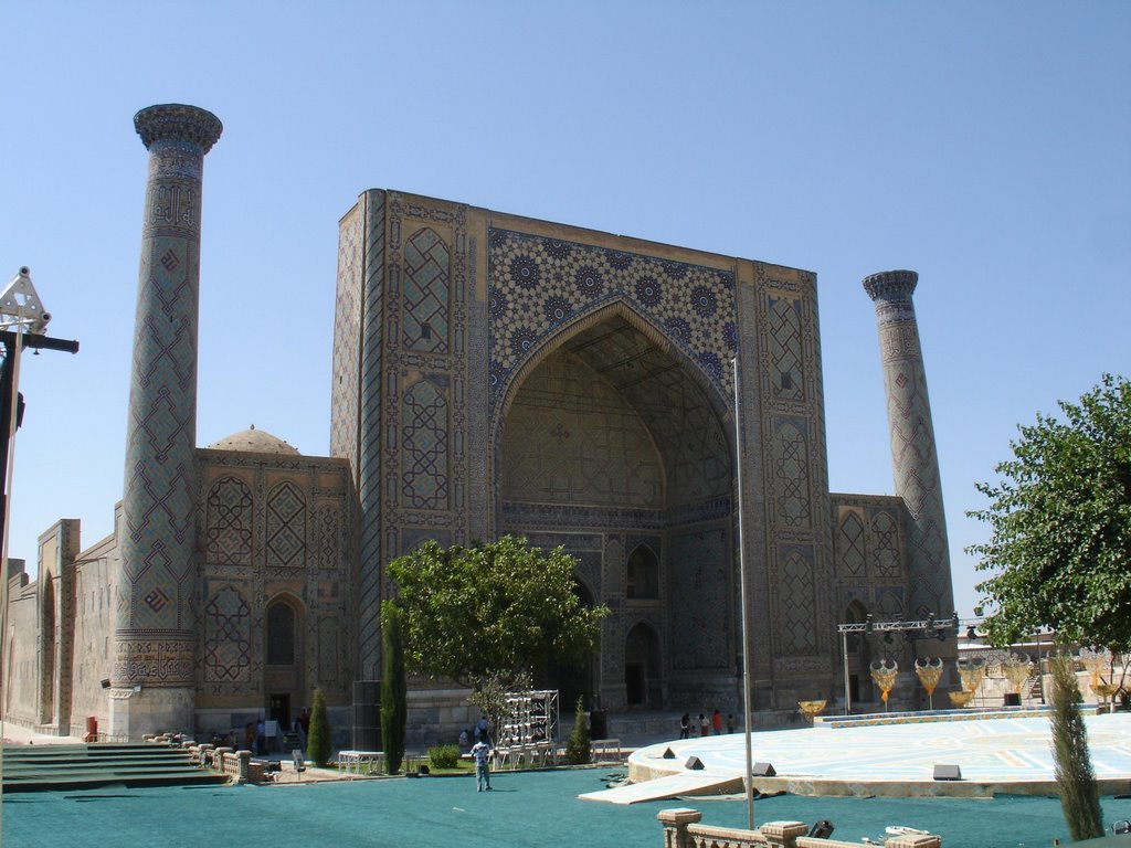 Ulugbek Madrassa by Dmitry Rostopshin ww…