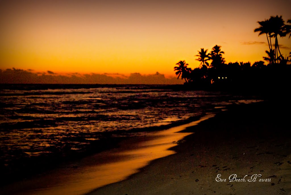 Sunset at Ewa Beach by Naomi Hayes Furukawa