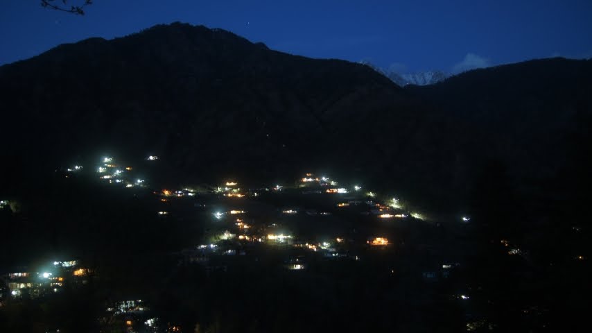 Night shot village dharampur by janmeja