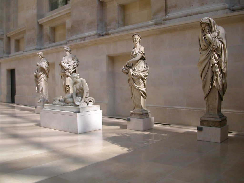 Le Louvre - The four seasons by Enrico Sammartini