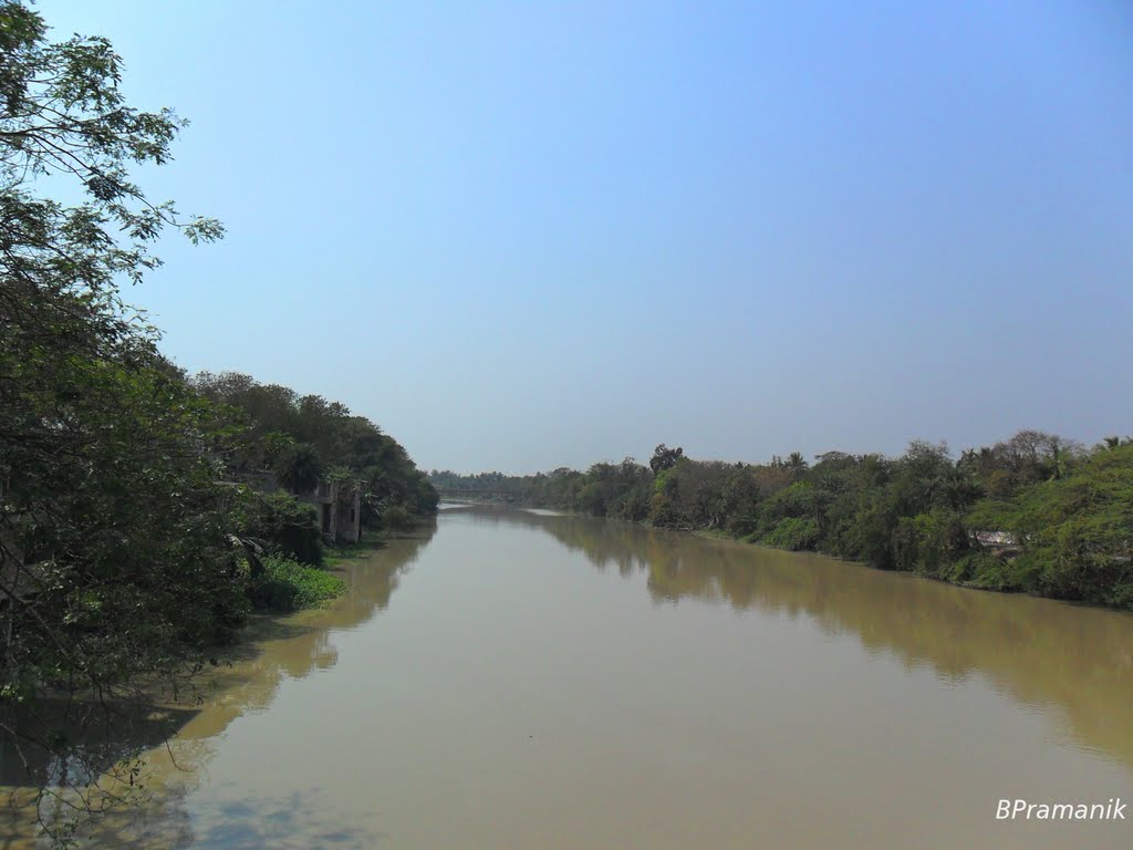 CANAL TO RIVER HOOGLY,... DIAMOND HARBOUR by B.Pramanik