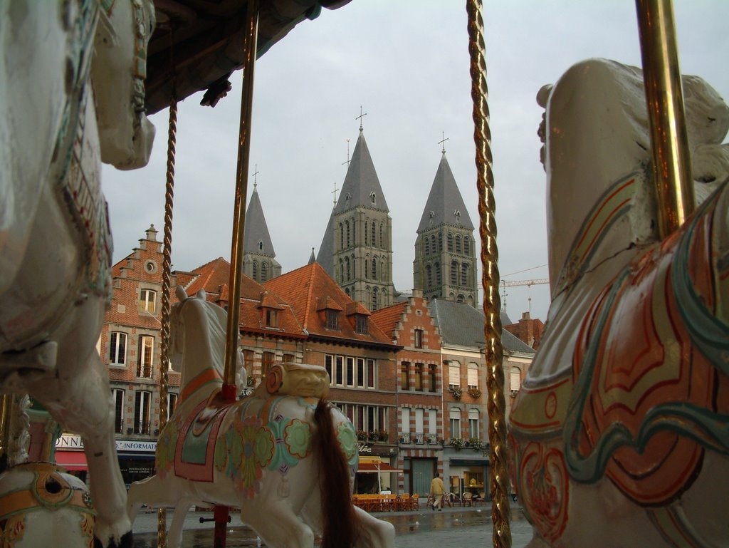 Grand Place with Fair by petervanbruggen