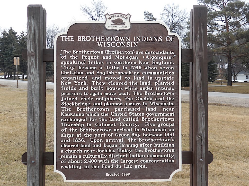 Brothertown historic marker by tomas99b