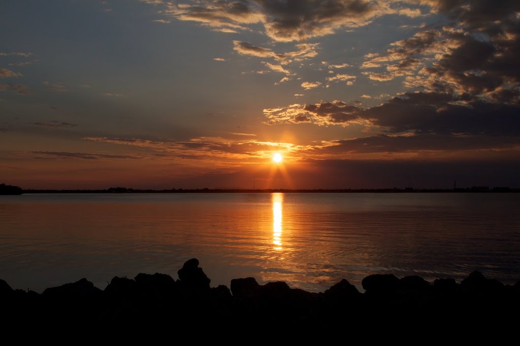 Sunset Over The Indian River by cfjones