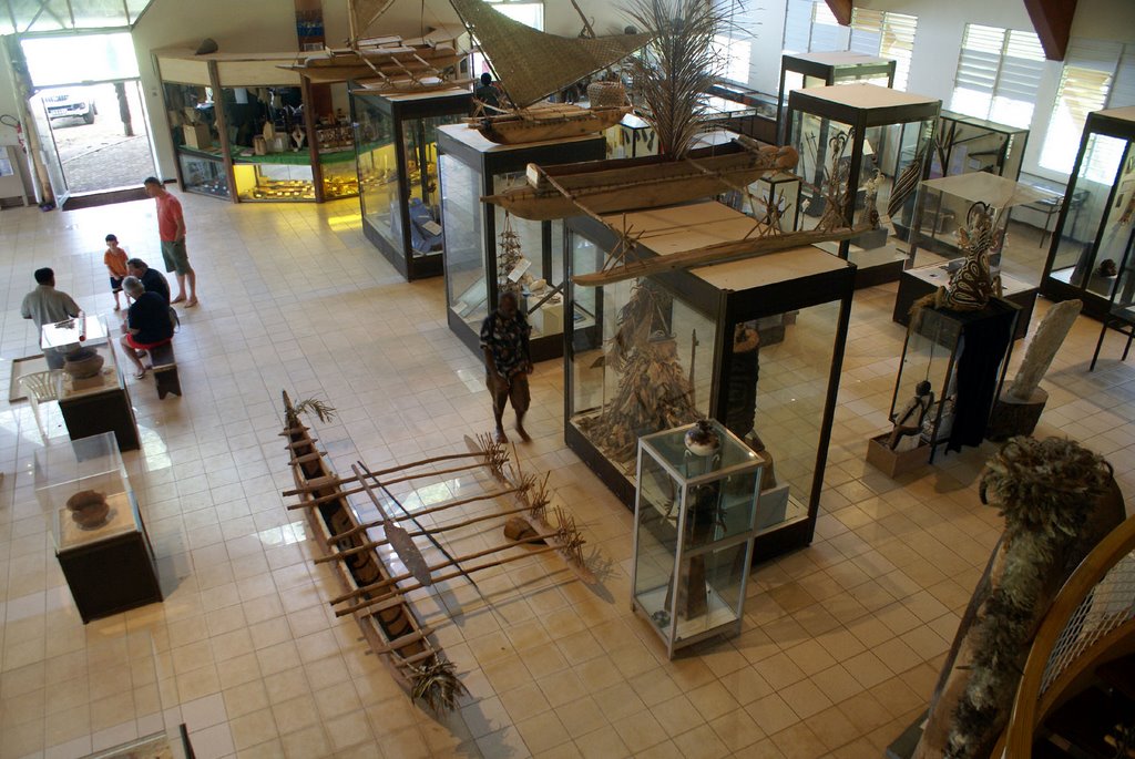 Inside the National Museum, Port Vila by Peter Watts