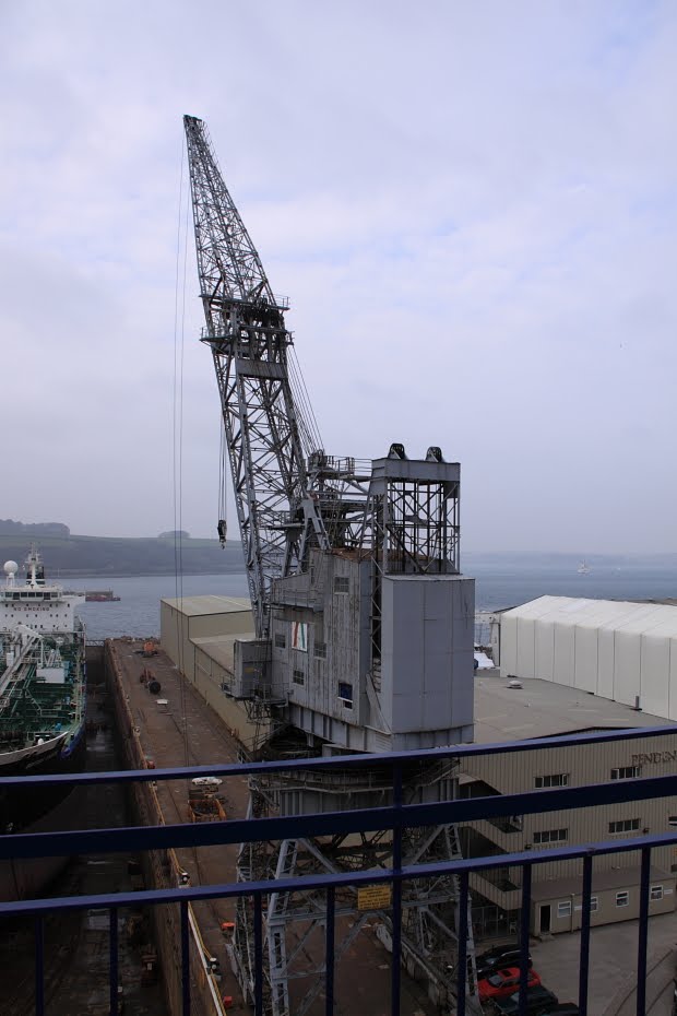 Falmouth Shipyard Crane, Cornwall by Graham Turnbull