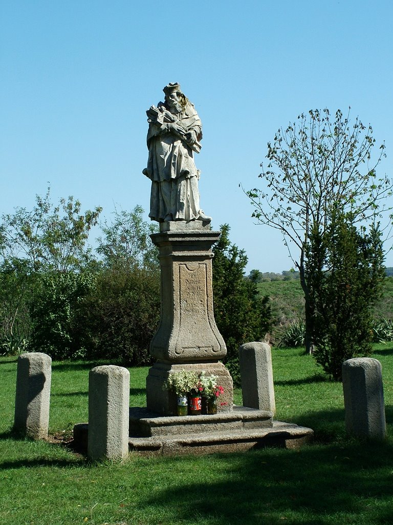 Tiszaalpár, Nepomuki Szent János szobor by Janka László