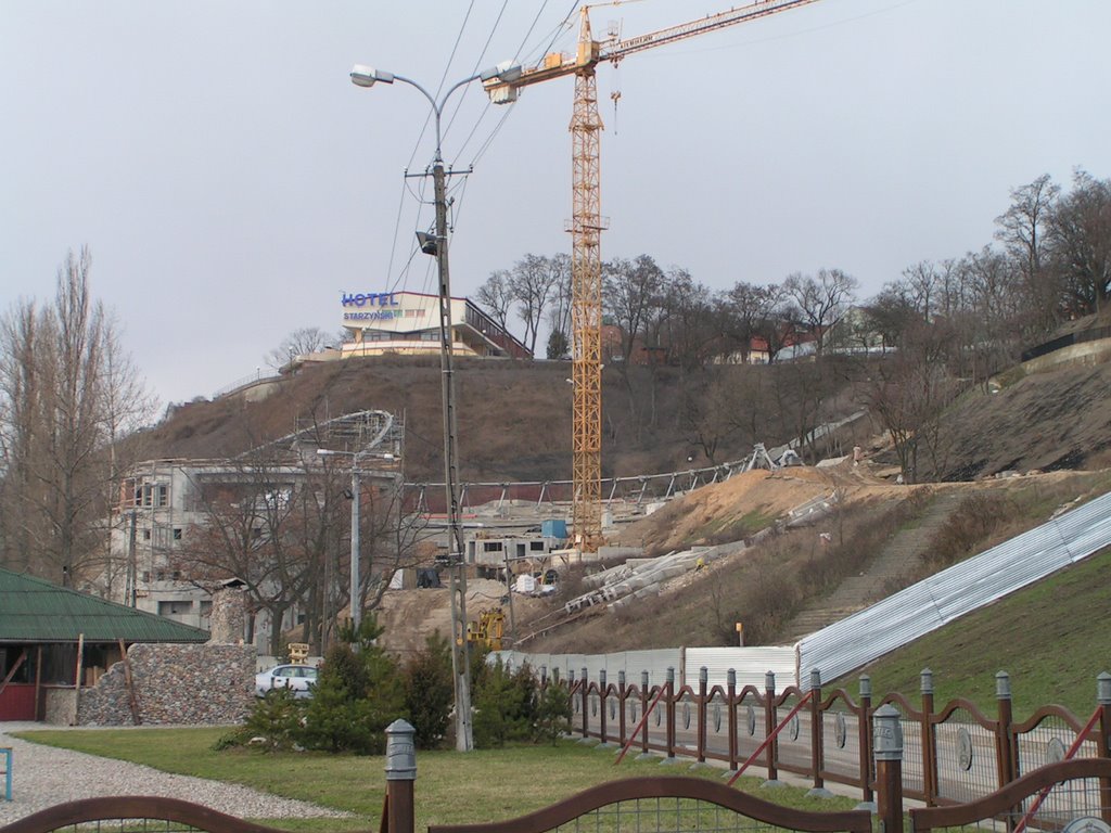 Build of new Open Theatre in Plock on bank of the Vistula River by Dawid_77