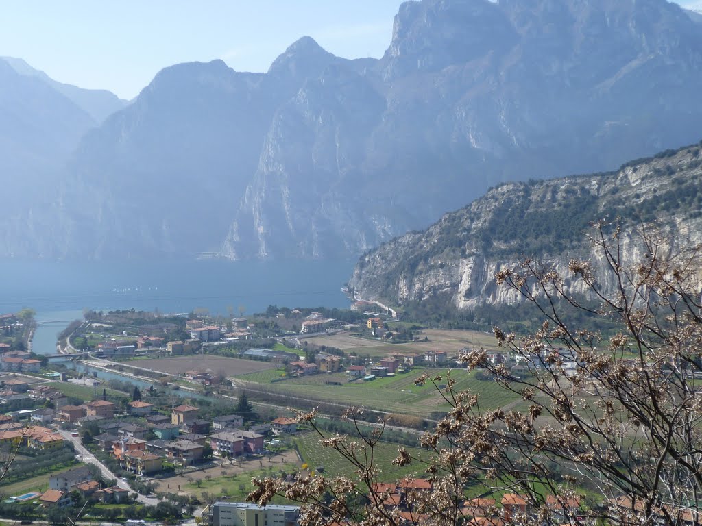 Torbole (Trento) - Panorama con vista lago, fiume Sarca by leochiodojeans