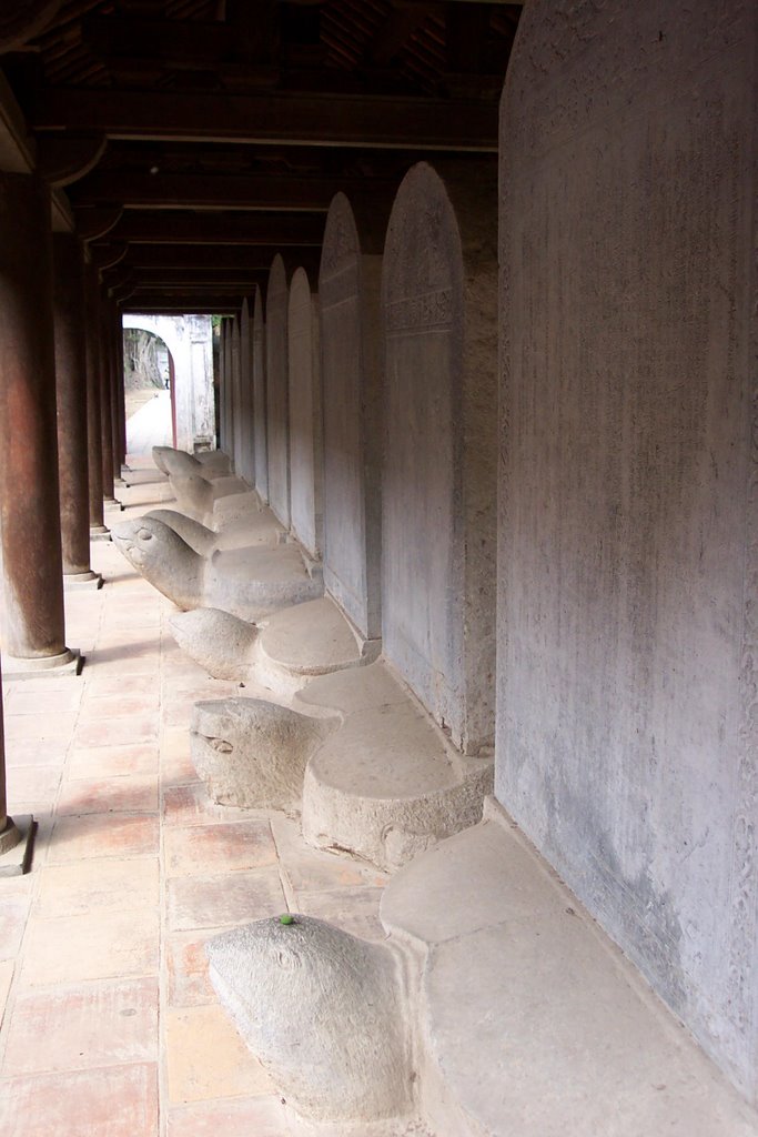 Stelae of Doctors Van Mieu Quoc Tu Giam by Mike Kurtzman