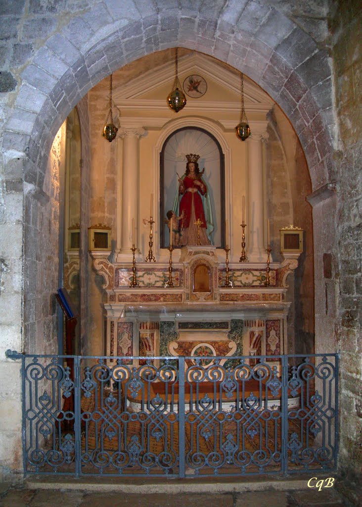 Barletta - Chiesa di San Giacomo Maggiore, 1158. Cappella di Santa Filomena, in essa sono custodite decine di reliquiari molto preziosi (cfr. altra foto), tra cui uno, dono di Giulio III nel 1550, contiene la lingua di San Bartolomeo, un altro del XVII sec., il braccio di San Biagio. by Pro Loco Barletta