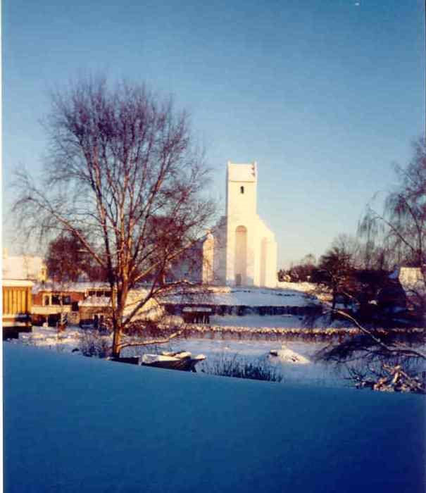 Dråby Church in Deep Midwinter by terence.a