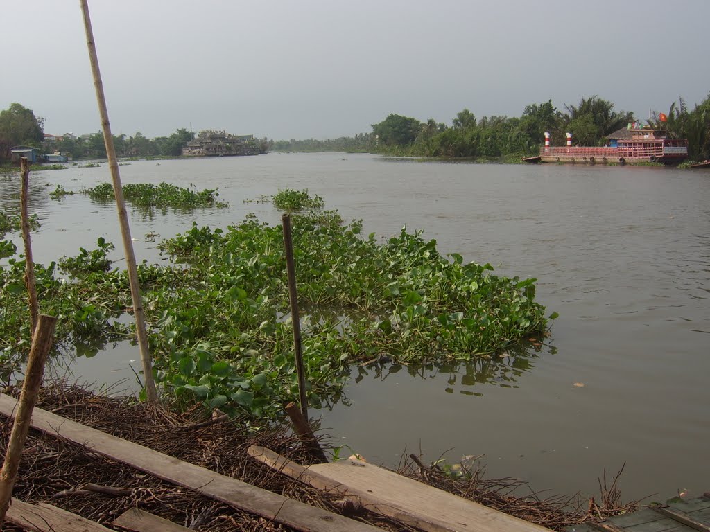 Pagoda and Island Miếu Nổi on the River Vàm Thuật, 2009 by MichaelR