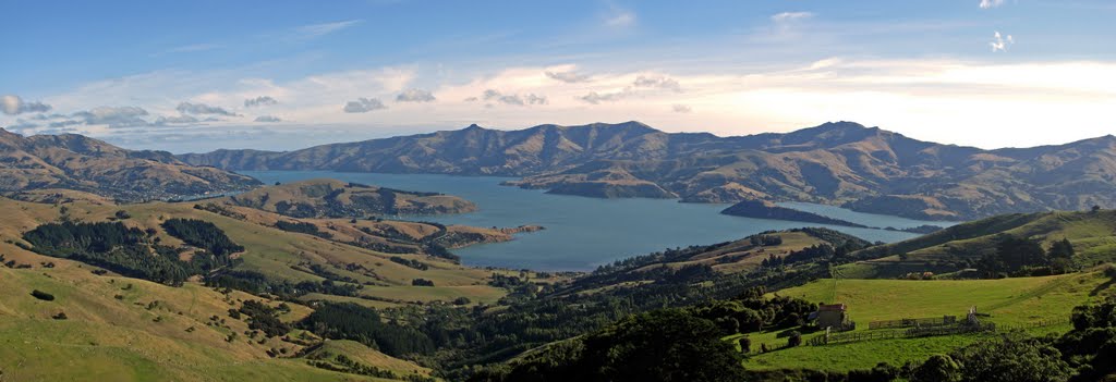 Akaroa u. Robinsons Bay, Halbinsel Banks, Neuseeland März 2011 by H.Sandvoß