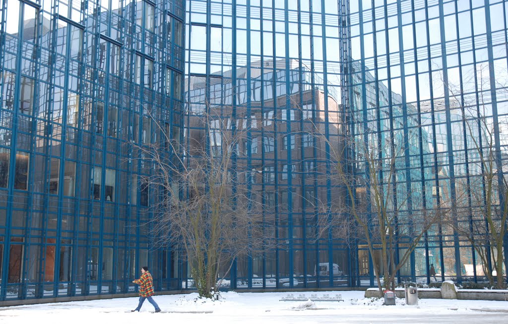 Hamburg Hammerbrook, Innenfassade des Bürokomplexes Sachsenfeld 2 by vp_hmbg-PRO PANORAMIO