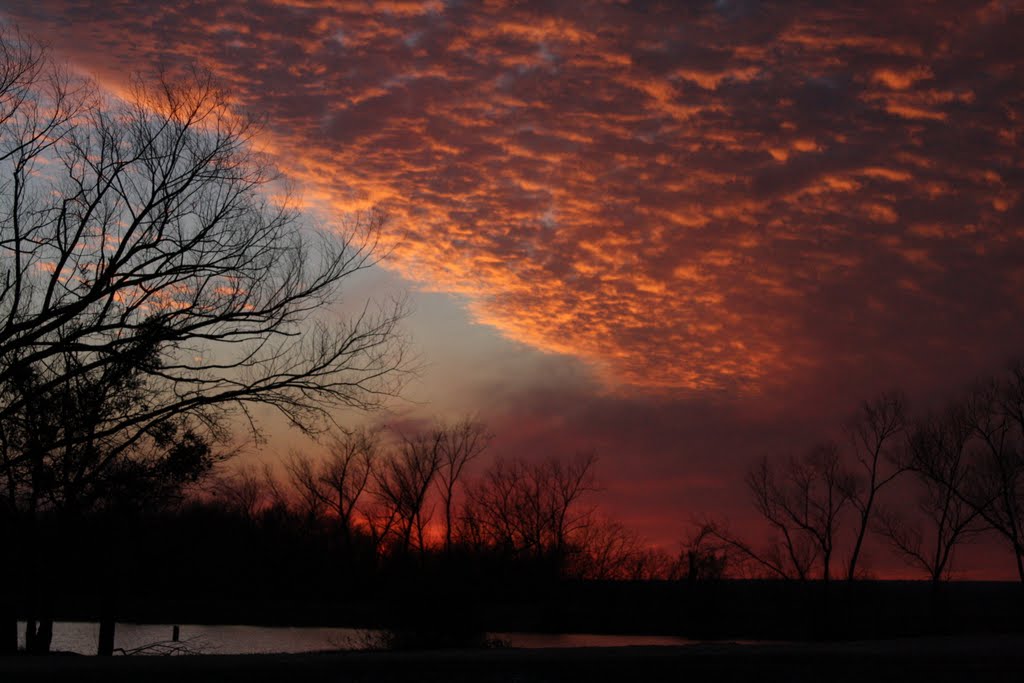 Sunset at the campgrounds in Jarrell, Texas by seire