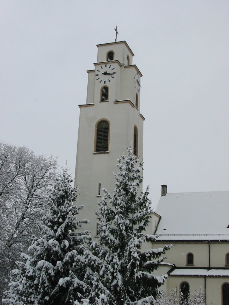 Gottmadingen, Katholische Kirche im Winter by hugpower