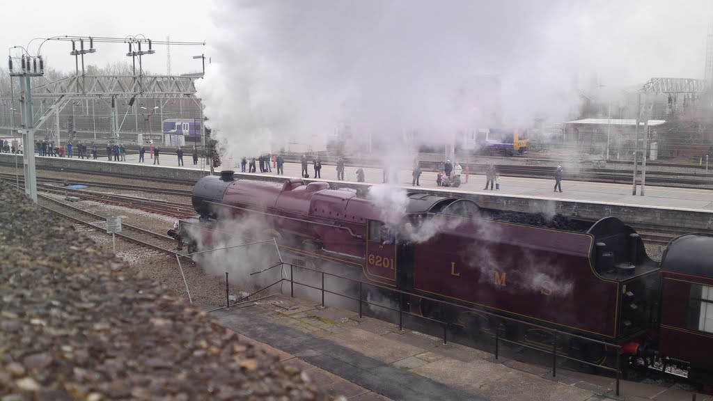 6201 Princess Elizabeth leaving Crewe Station by bramblebushbay