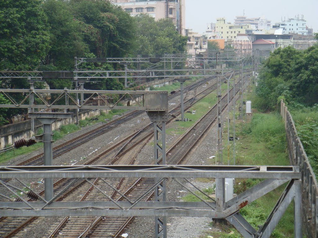 Rly Tracks, View from Over Bridge by anu.jhmn