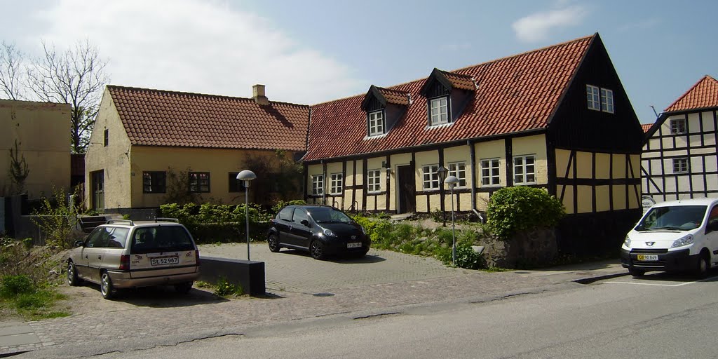 Weitere Stadt der Fachwerkhäuser-Idylle - hier Jernbanegade, Ebeltoft, Mitteljütland, Dänemark by • HaHeBa (Welt) •