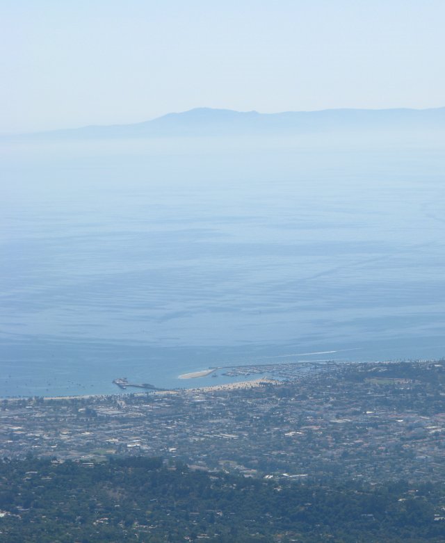 View of Santa Barbara from La Cumbre Peak, Santa Barbara, California, USA by Per Blix