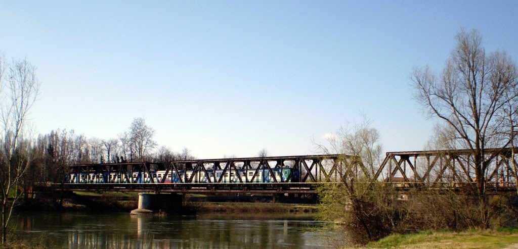 Treno sull'Adda a Pizzighettone by skyone