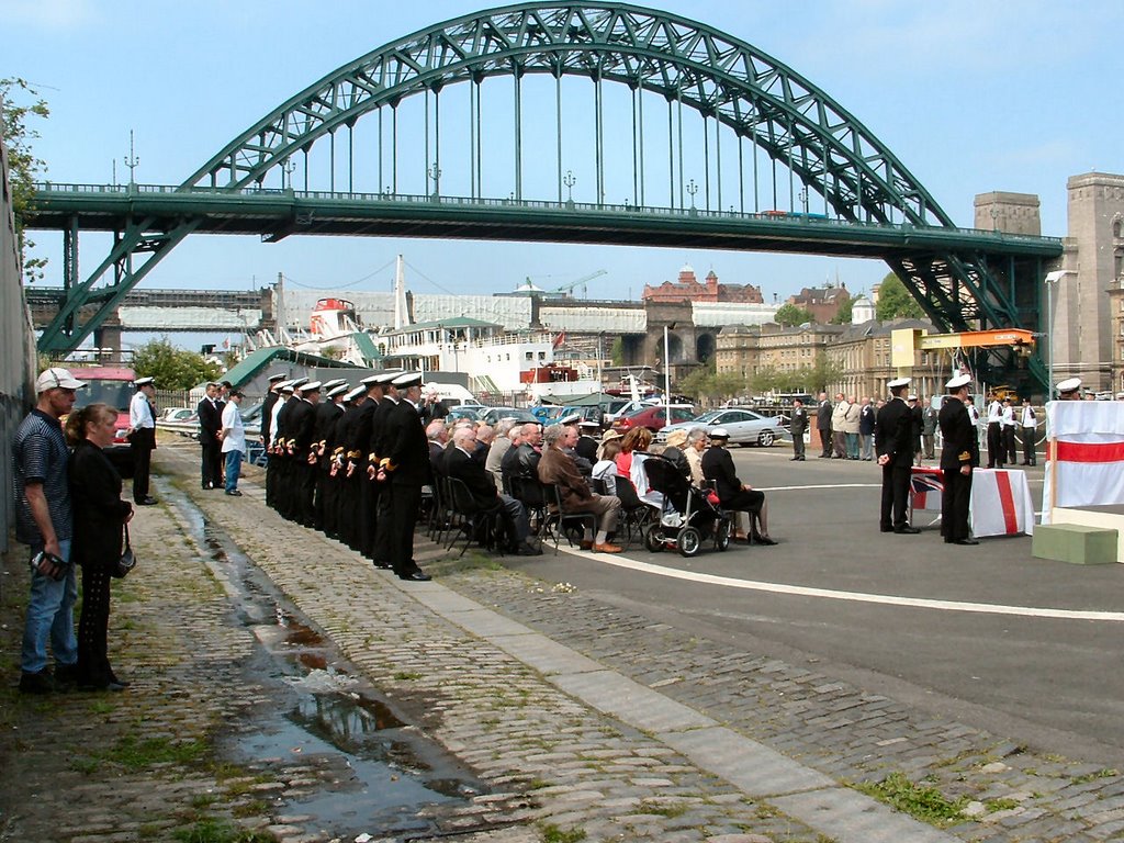 Tyne Bridge from HMS Calliope by phw26