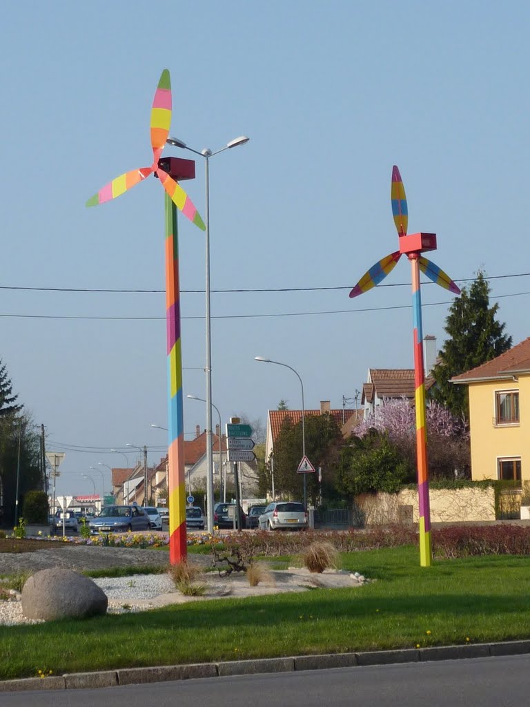 Le rond-point de Landau et son alimentation écologique... by Christian Hoffmann