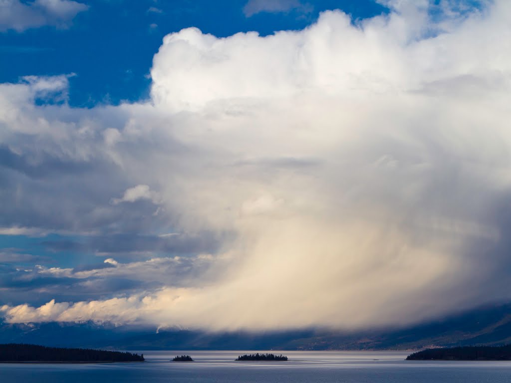 Rain Cloud on Flathead Lake ...03.28.11.©.rc by Richard Campbell