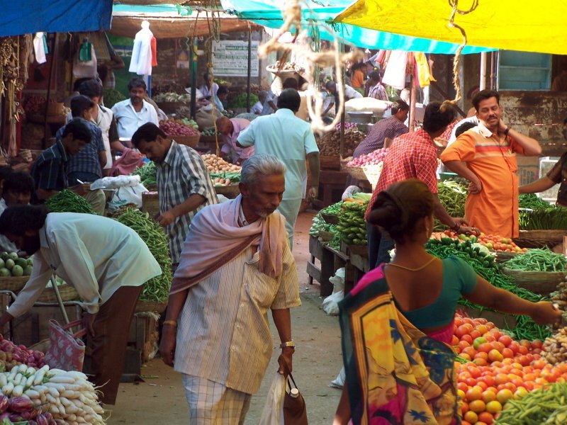 Vegetable market by Jamaraja