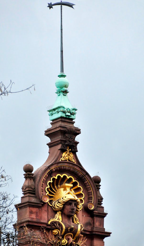 Heidelberg - Altstadt. 'Der Gipfel' der Universtätsbibliothek. Gehalten im 'Stilpluralismus des Späthistorismus' ... mus mus... by ®mene