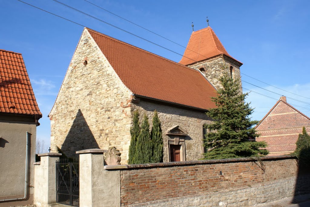 Ev. Dorfkirche St. Cyriakus Zscherben (Saalekreis) by Atheistin