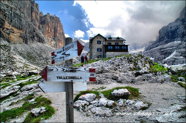 Rif. Tuckett. on SOSAT via ferrata route. Dolomites, Dolomiti Italy by Xiaofei Zhang