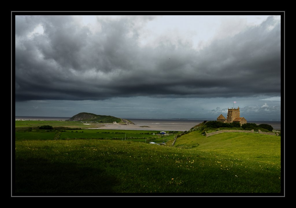 View of Brean Down from Uphill by Trevs