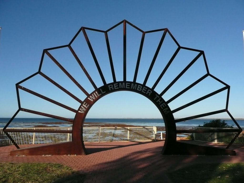 Anzac War Memorial Onslow, WA by croaky446