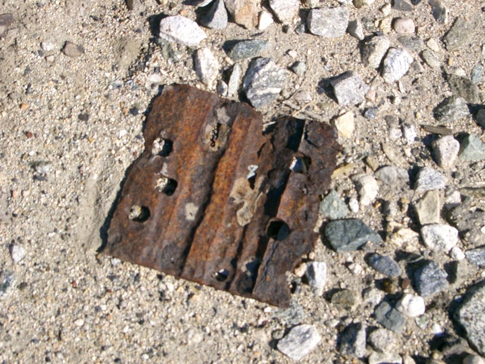 Owenyo - tie plate. Yes, it was left exactly right there. "Ferroequinearcheology" by Bill Cook