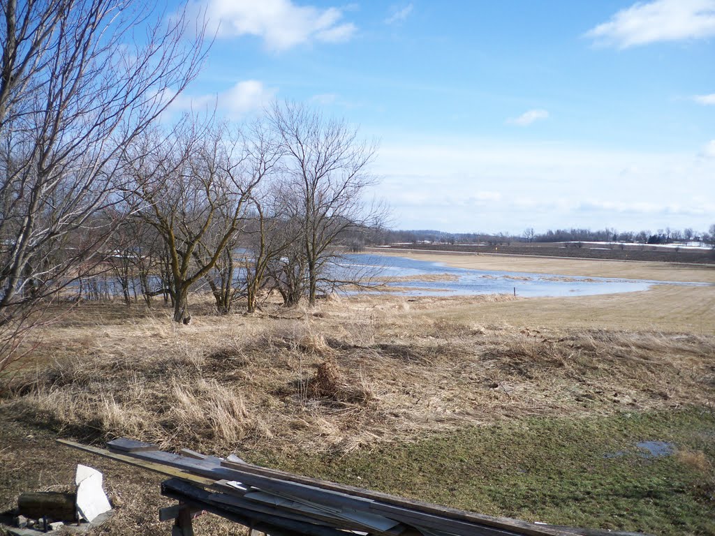 South Mud Creek looking toward St. Nazianz by Bernard Starzewski