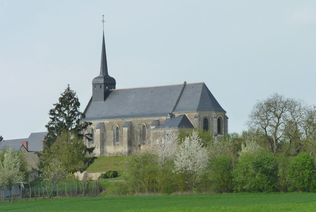 Eglise Saint-Pierre de Chaumont d'Anjou by J. Lecru