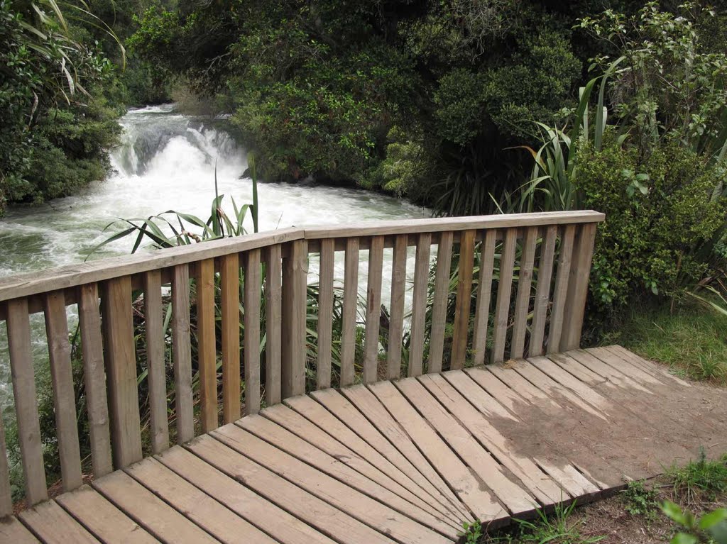 The final waterfall on the Okere falls track by NZ Frenzy Guidebook (North) www.NzFrenzy.com